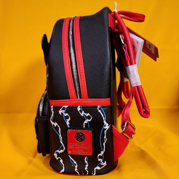 Loungefly Ghostbusters Stay Puft Man Chasing Ecto - 1 Light UP Mini Backpack NEW - Picture 9 of 15